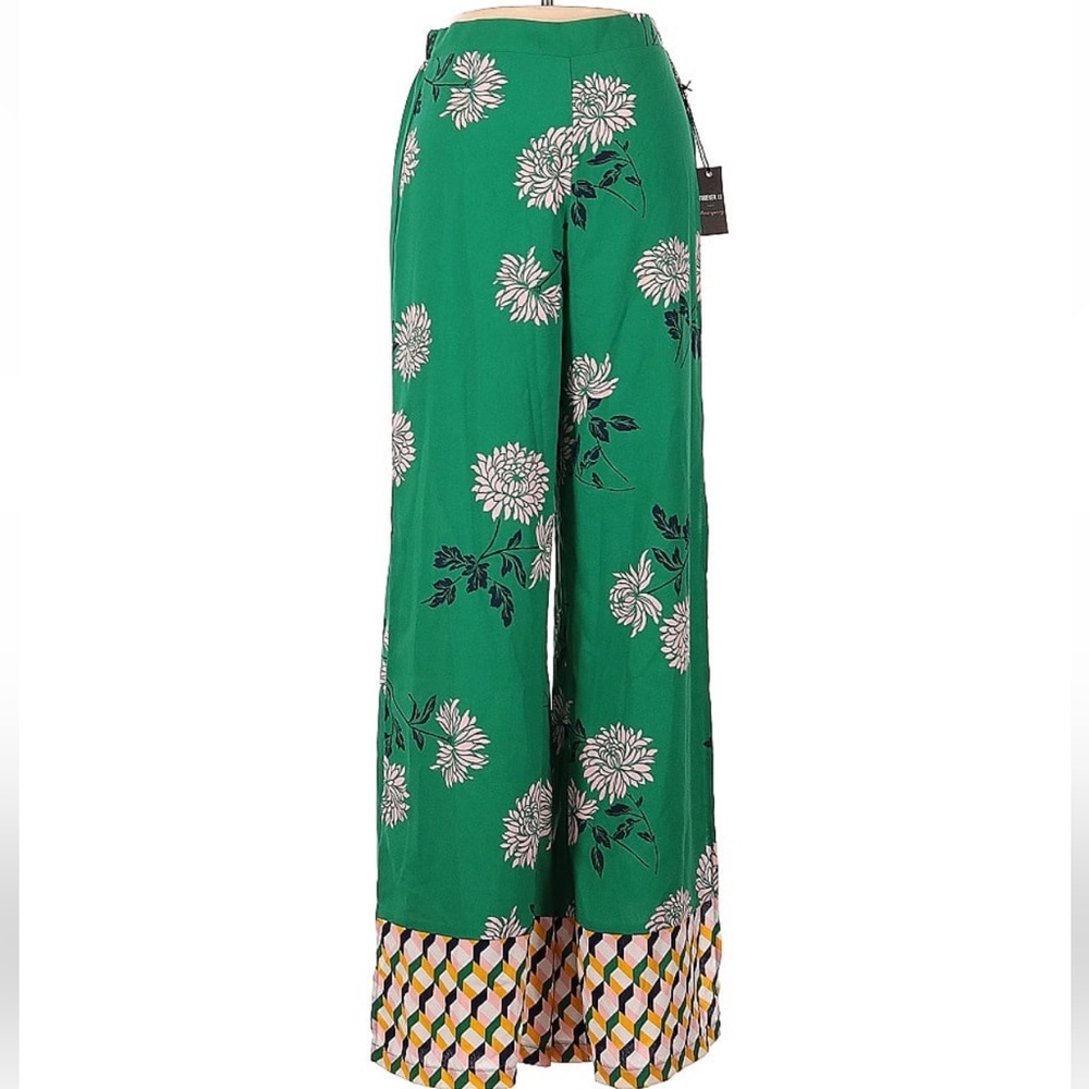 NWT Forever21 Green Floral Pants